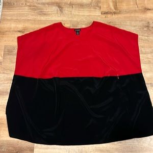 Red abd black dress by lane bryant